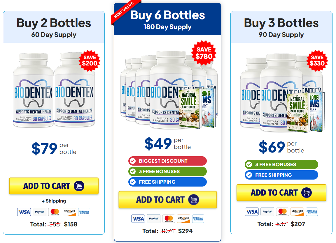 Exclusive BioDentex Discount Package